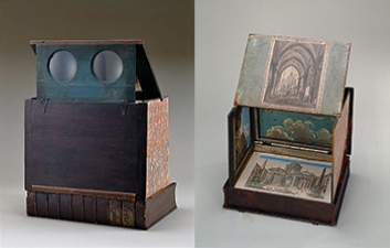 Unknown, Book-shaped optical box (Boîte d'optique), made in France, 19th century, Wood